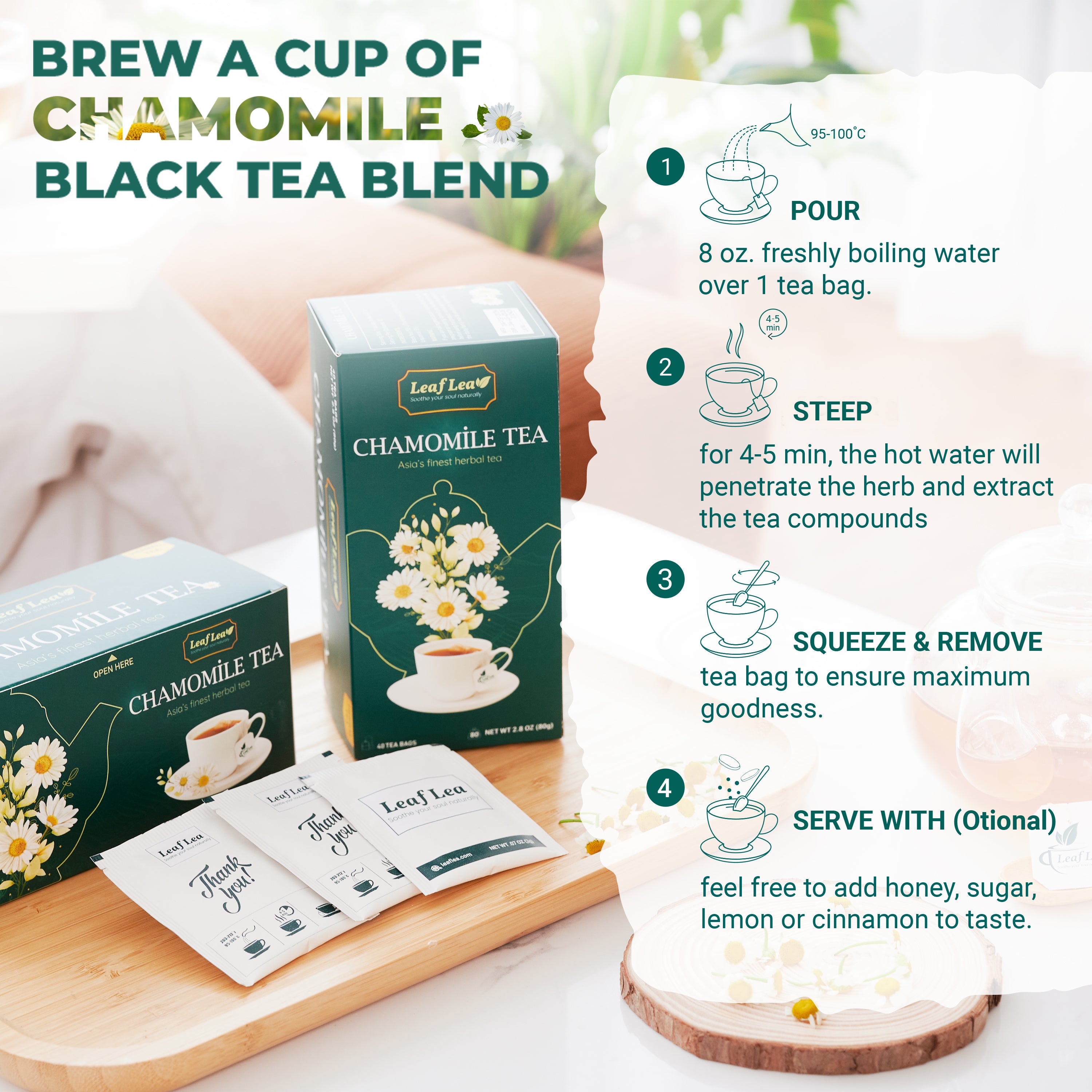 Chamomile Black Tea - Natural Relaxation & Digestive Support
