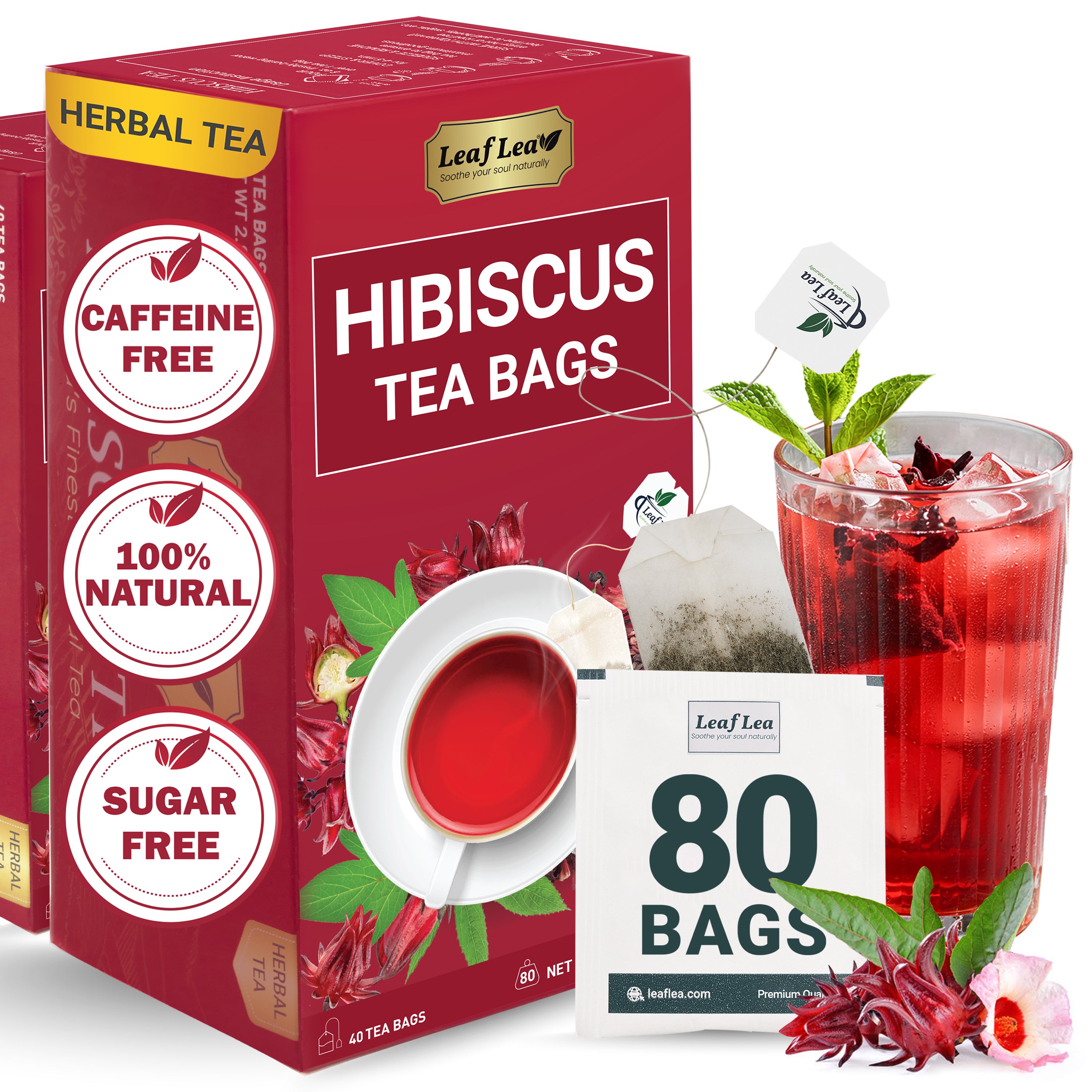 Hibiscus Tea Bags – Naturally Refreshing & Flavorful