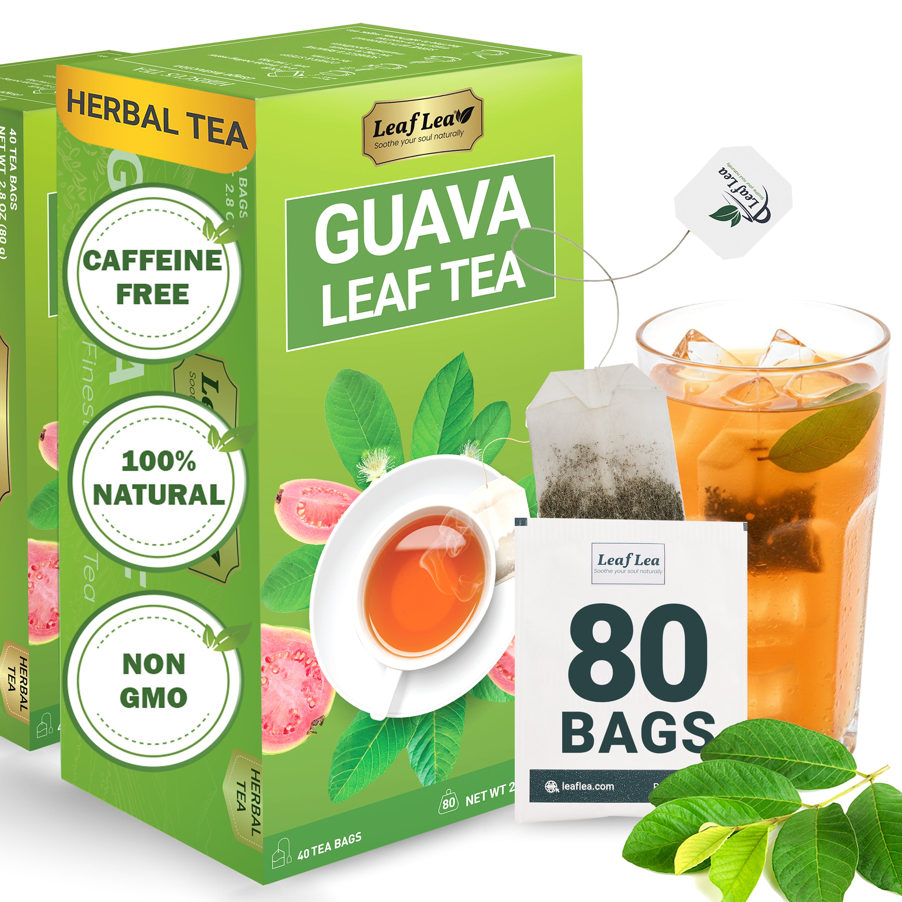Guava Leaf Tea Bags Supports Digestion & Immune Health
