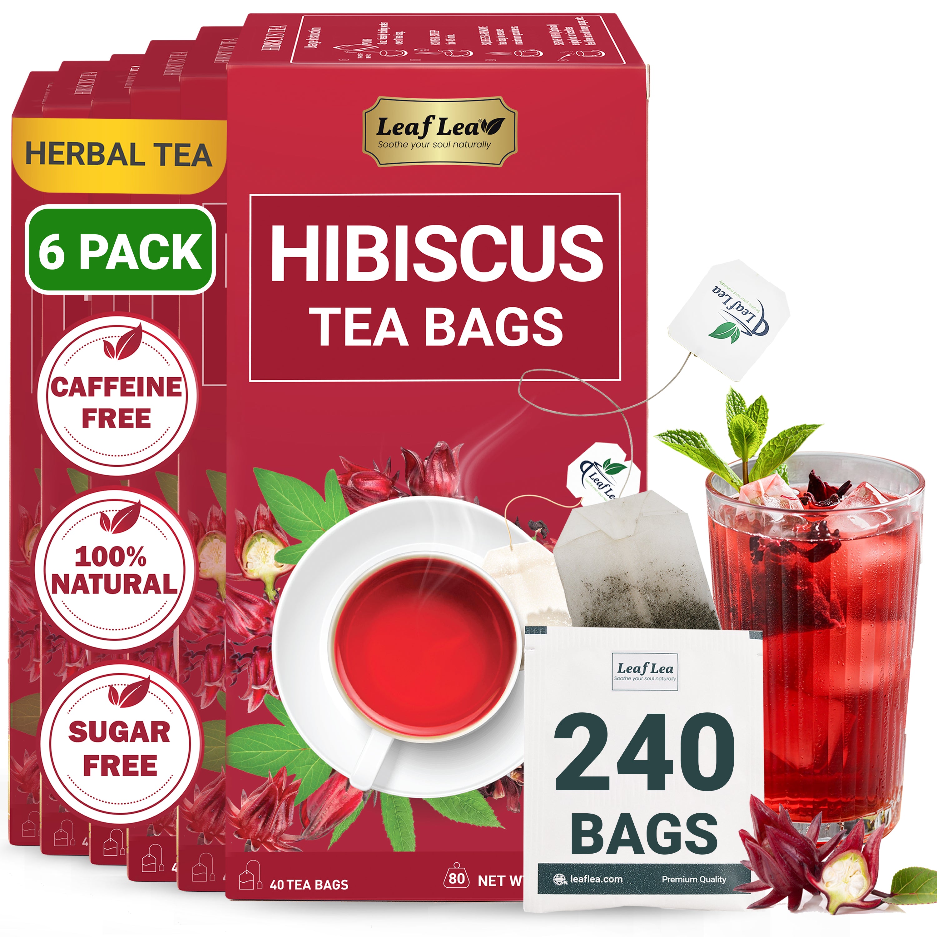 Hibiscus Tea Bags – Naturally Refreshing & Flavorful