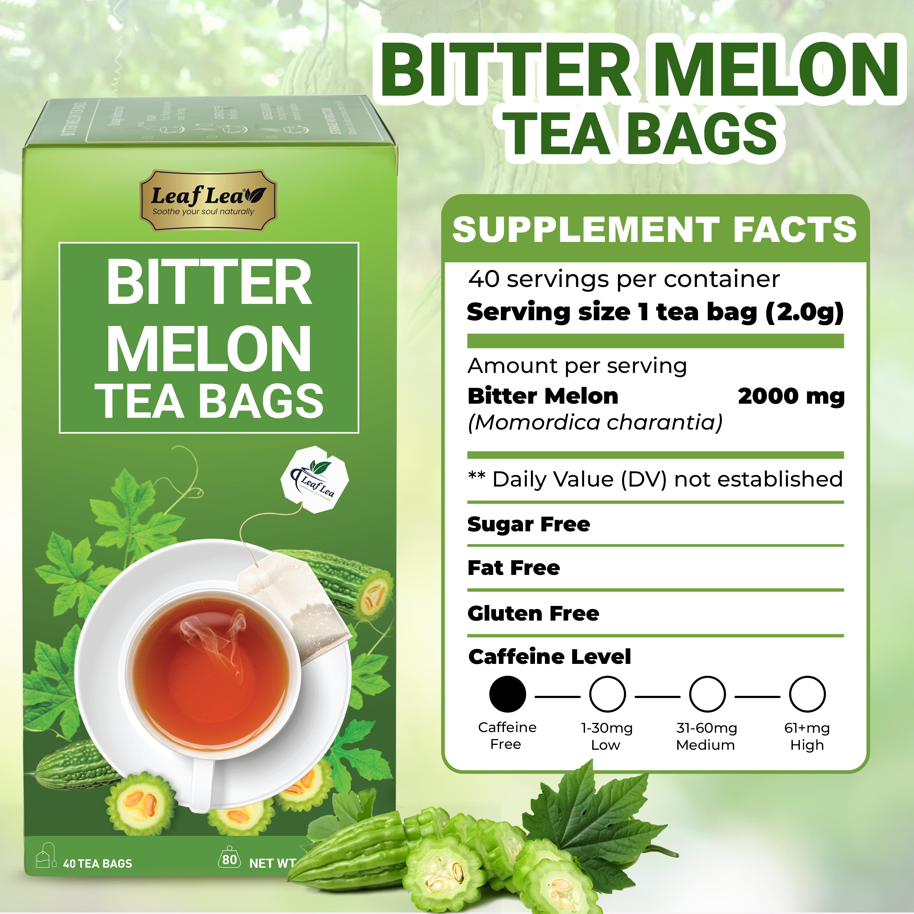 Natural Bitter Melon Tea for Wellness & Digestion Support