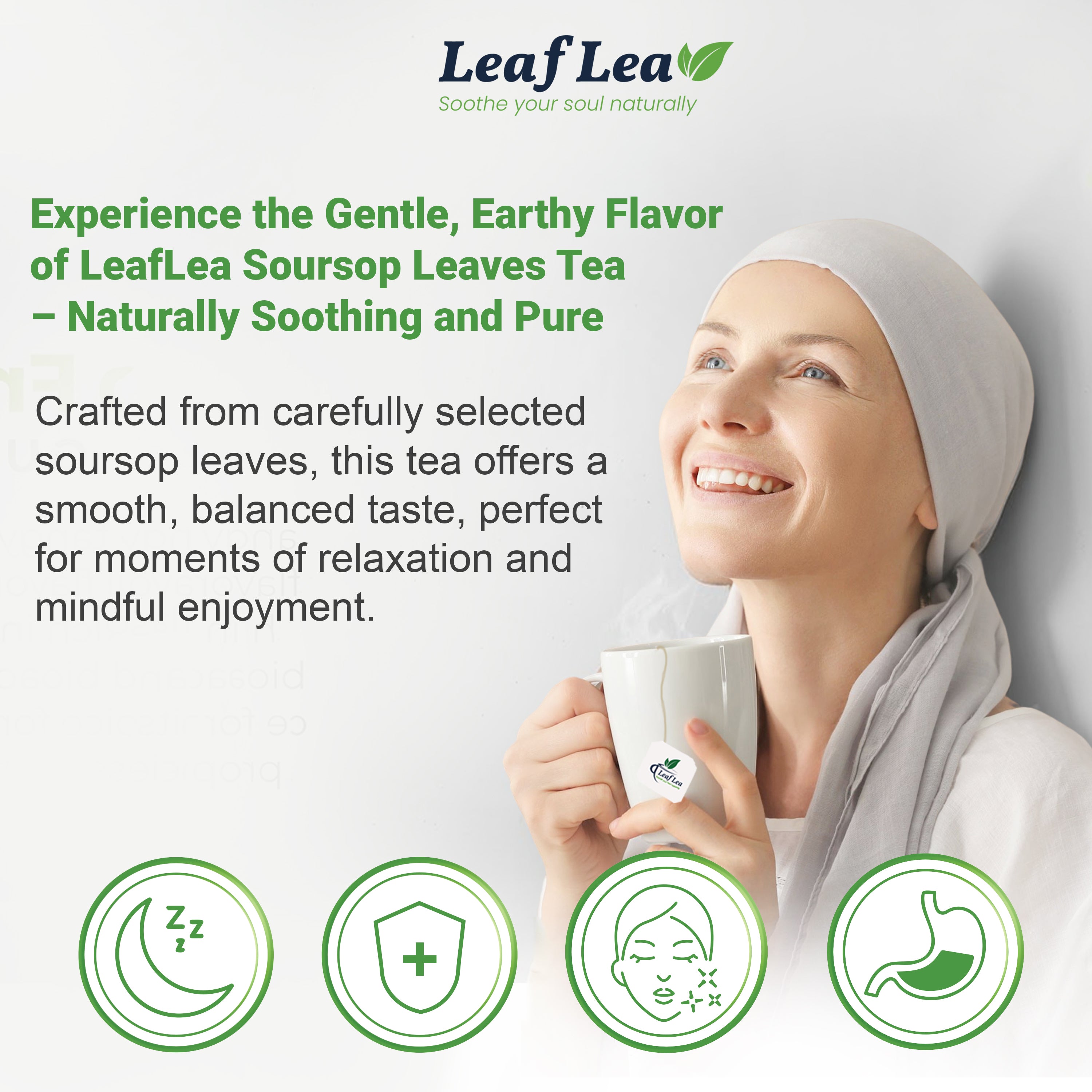 Premium Soursop Leaf Tea Bags for Digestion Support