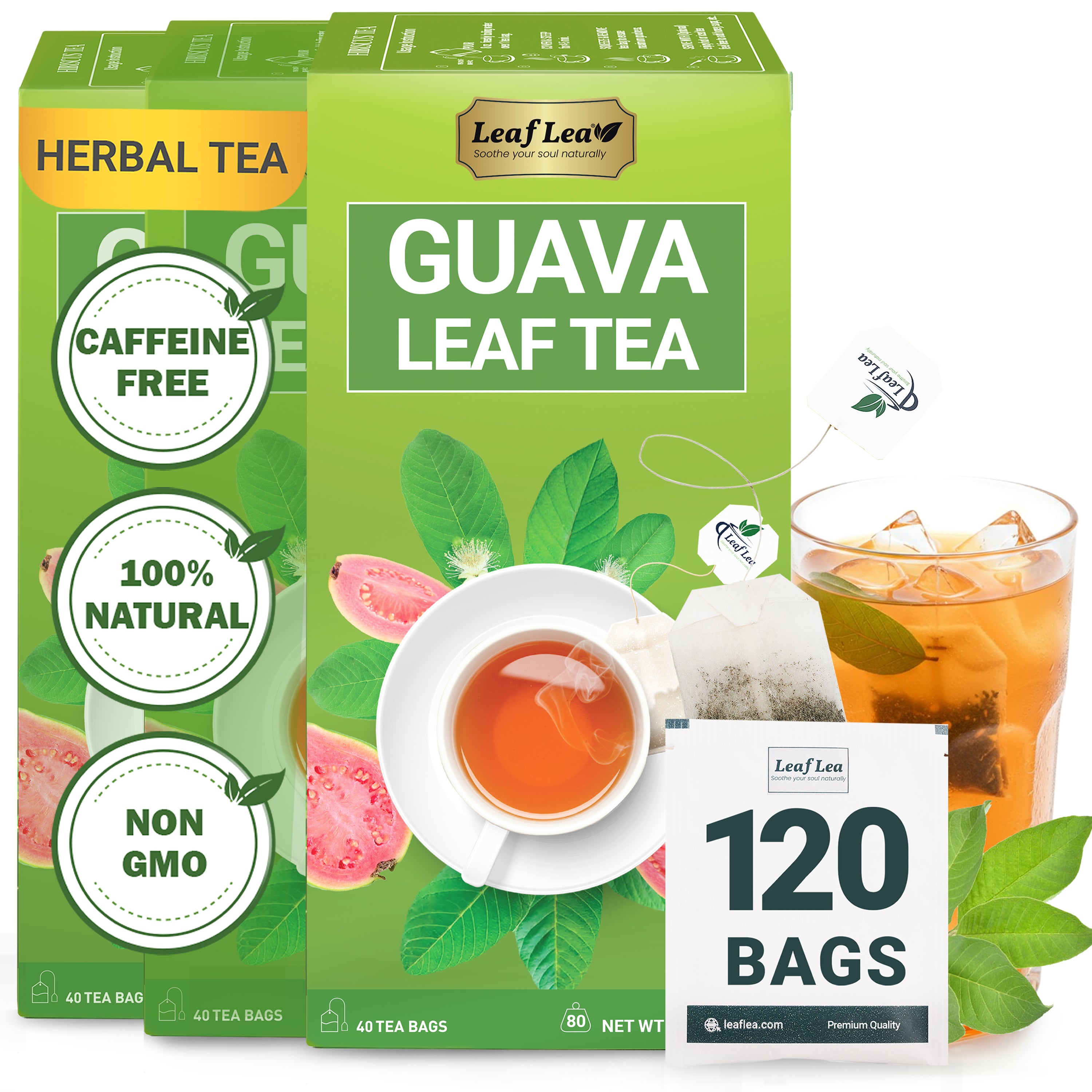 Guava Leaf Tea Bags Supports Digestion & Immune Health