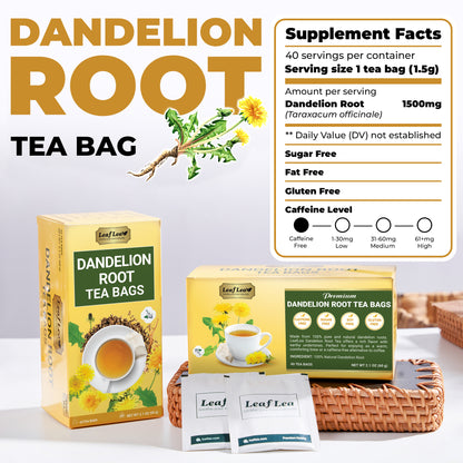 Dandelion Root Tea Bags Supports Kidney & Liver