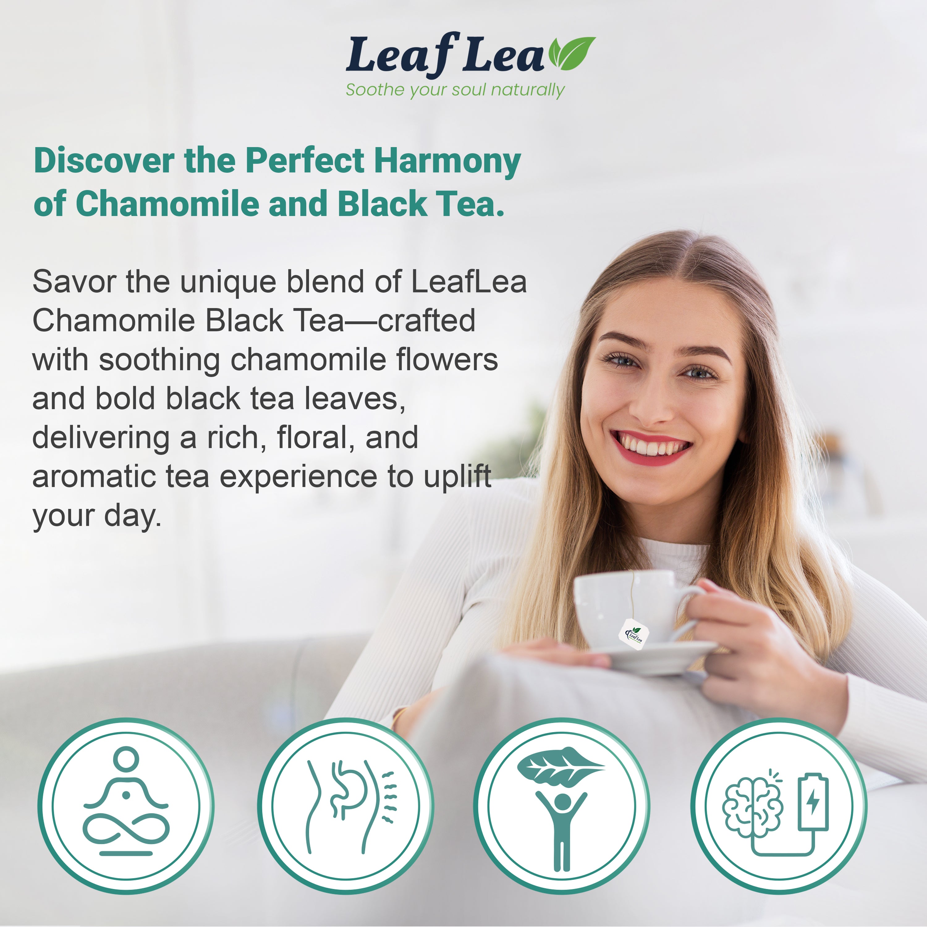 Chamomile Black Tea - Natural Relaxation & Digestive Support