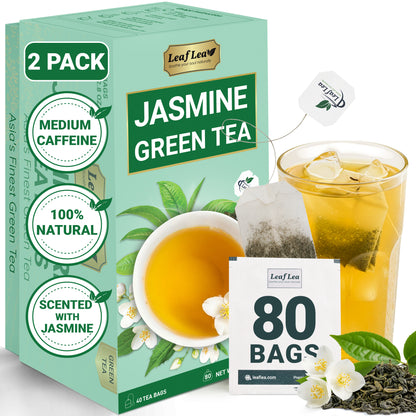 Jasmine Green Tea Bags Blend Boosts Digestion & Immunity